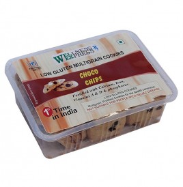 Wellness Express Choco Chips, Low Gluten Multigrain Cookies  Box  200 grams